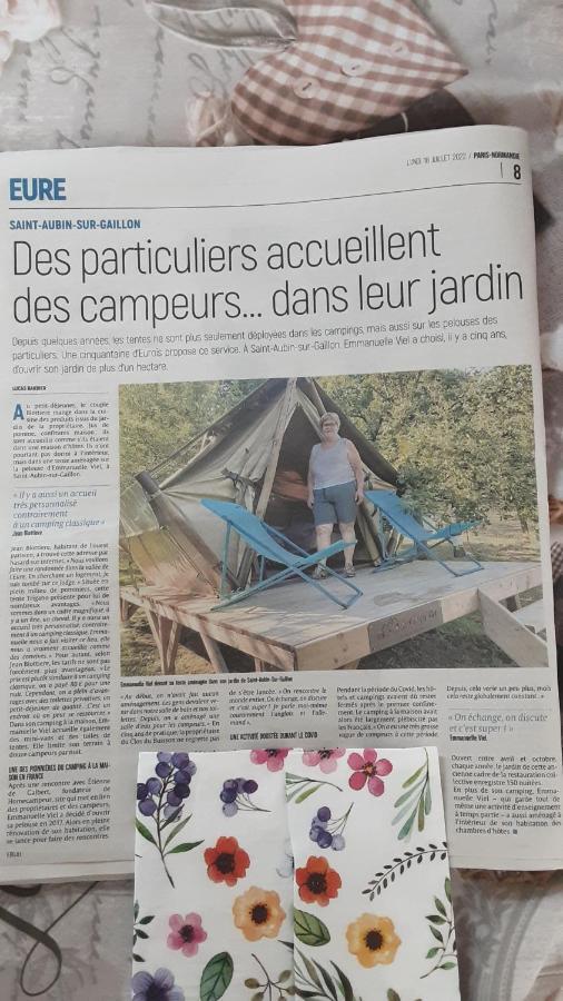 Lodge Exterieur 2 Personnes Saint-Aubin-sur-Gaillon Exteriér fotografie